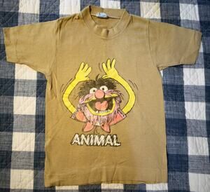 Vintage Muppets Animal T Shirt Champion Size 8 Sesame Street Muppet Babies 0826